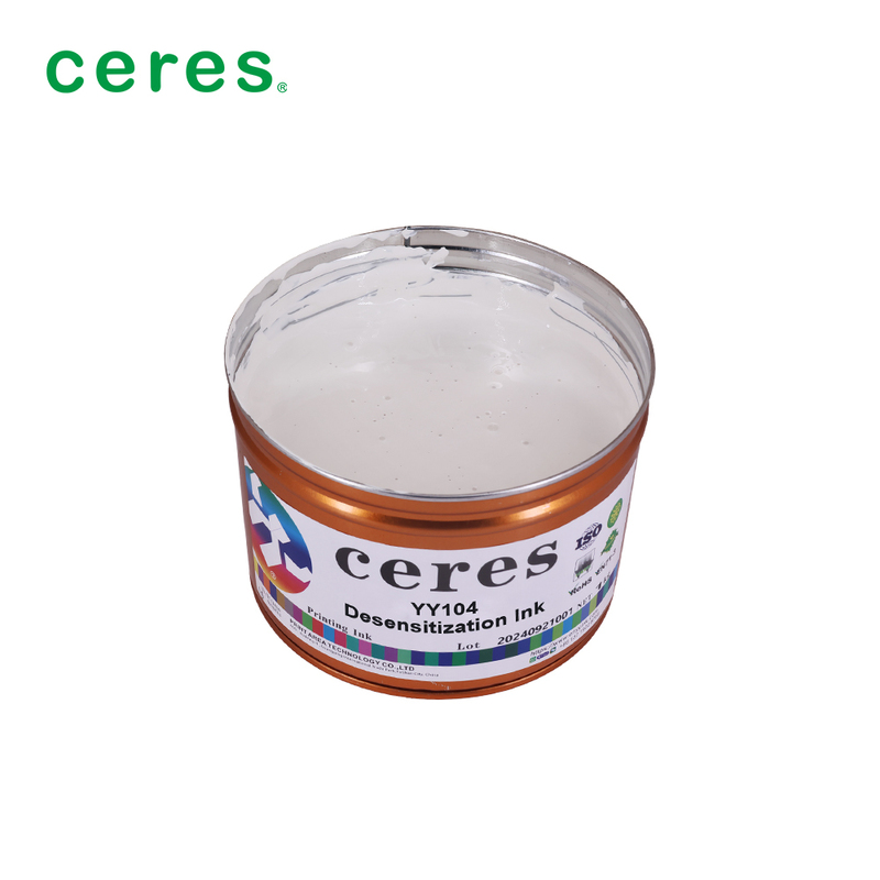 Ceres YY-104 Solvent Based Desensitizing Ink for Carbonless Copy Paper in 1kg/tin and 15 tins/carton Packaging