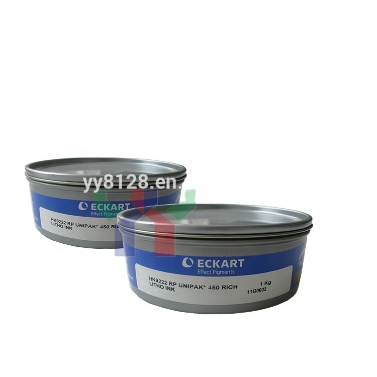 एकार्ट गोल्ड एंड सिल्वर ऑफसेट प्रिंटिंग इंक 9222 ब्लू गोल्डिश 9224 रेड गोल्डिश 9310 सजावटी पैकेजिंग के लिए चांदी