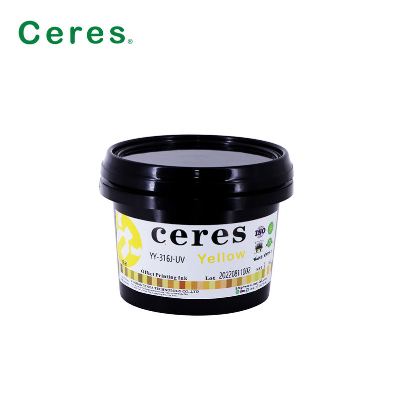 EN71-3 उच्च गुणवत्ता वाले सीएमवाईके प्रिंटिंग के लिए 1 वर्ष की वैधता के साथ प्रमाणित ए+ ग्रेड यूवी ऑफसेट स्याही