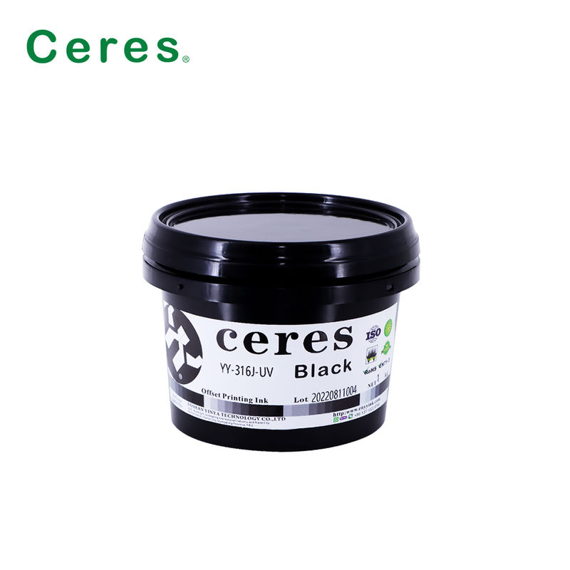 EN71-3 उच्च गुणवत्ता वाले सीएमवाईके प्रिंटिंग के लिए 1 वर्ष की वैधता के साथ प्रमाणित ए+ ग्रेड यूवी ऑफसेट स्याही