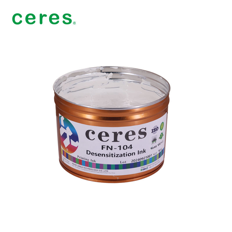 एक्सप्रेस बिल के लिए सफेद सॉल्वेंट आधारित ऑफसेट प्रिंटिंग स्याही 1 किलोग्राम/कैन पैकेजिंग में