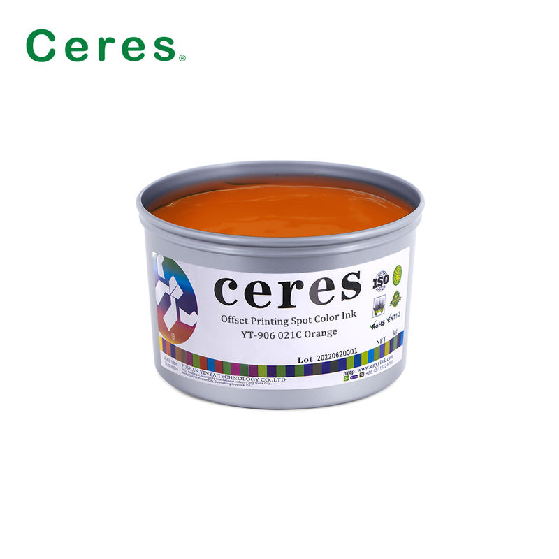 त्वरित सूखी YT-905 गर्म लाल पैनटोन स्पॉट रंग उच्च अपारदर्शिता के साथ ऑफसेट प्रिंटिंग स्याही