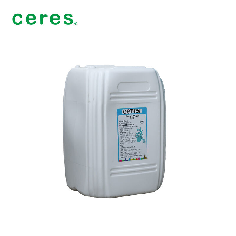 Water based Roller Wash for strong fast cleaning of rubber blankets and rollers with environmentally friendly formula
