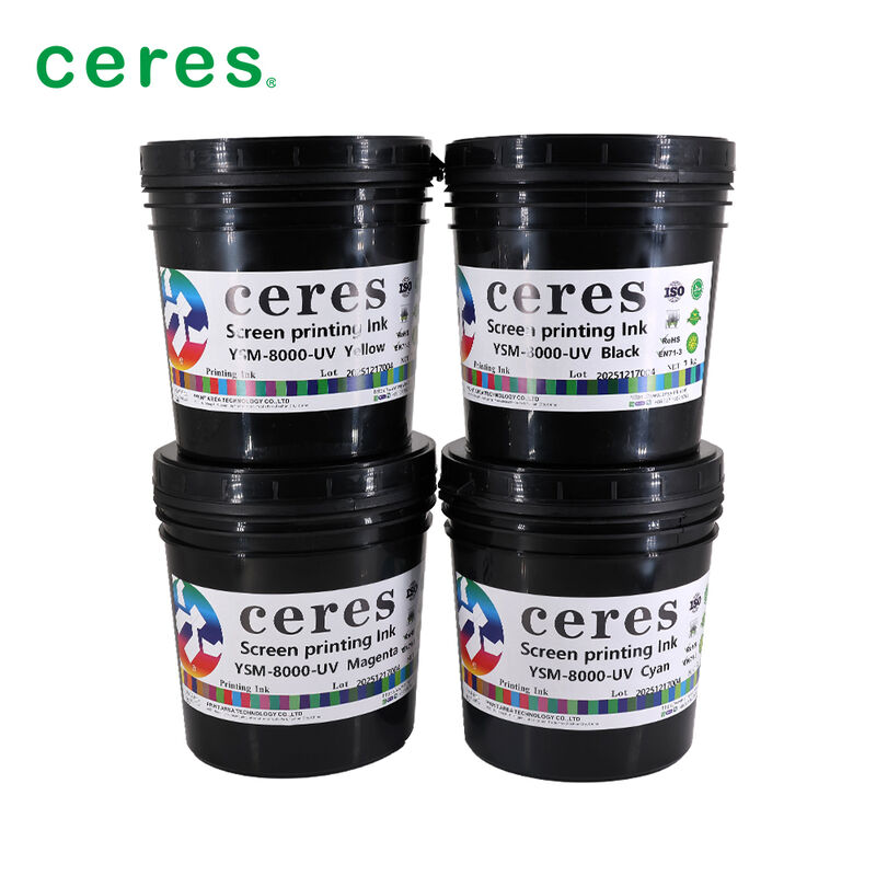 High Opacity UV Screen Printing Ink with High Flexibility and Fast Drying for PE Substrates